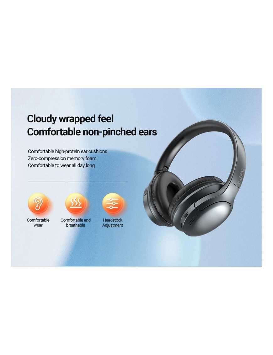 CELEBRAT headphones A33, ασύρματα & ενσύρματα, ANC, 40mm, 300mAh, μαύρα