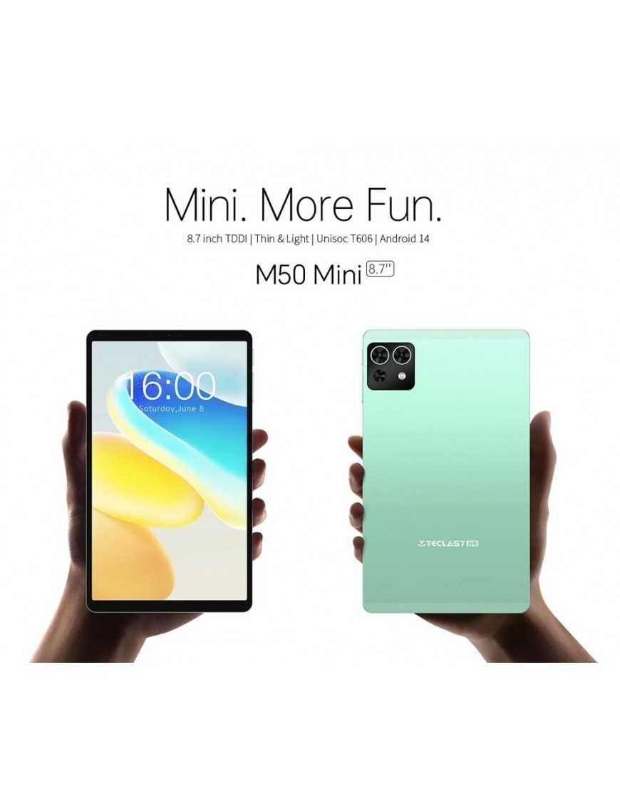 TECLAST tablet M50 Mini, 8.7", 6/128GB, 4G, Android 14, 5000mAh, πράσινο