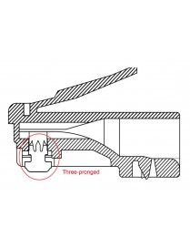 GOOBAY βύσμα RJ45 93828, CAT 6 UTP, διάφανο, 10τμχ