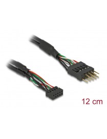 DELOCK καλώδιο USB 2.0 10-pin 2mm σε 2.54mm 41977, 480 Mbps, 12cm