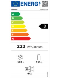 Siemens KG49NXXDF Ψυγειοκαταψύκτης NoFrost Μαύρος