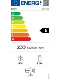 Omnys WNC-3623S Ψυγειοκαταψύκτης Inox