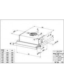 Faber Telescopic T3100 Inox Συρόμενος Απορροφητήρας 60cm