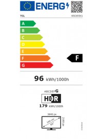 TCL 65C655 Smart Τηλεόραση 65" 4K UHD QLED HDR (2024)