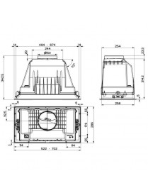 Faber Inka Plus HC X A52 Μηχανισμός Απορρόφησης 52cm Inox