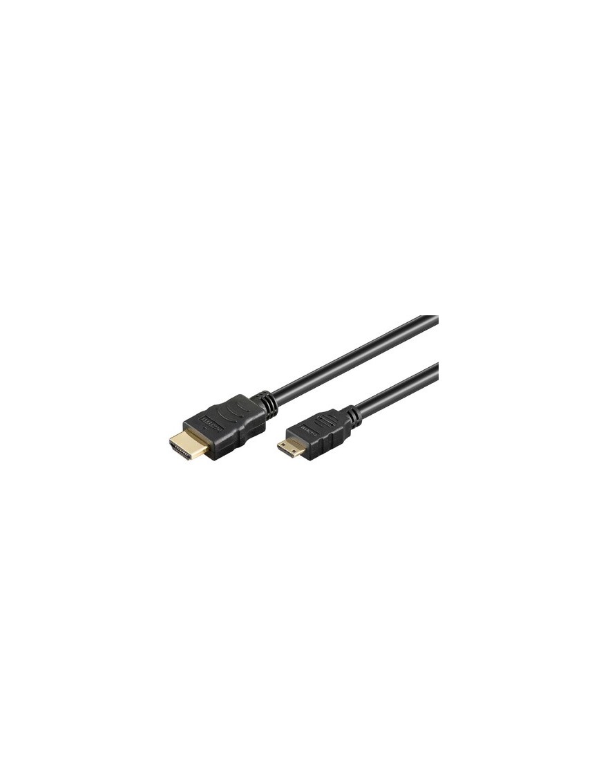 GOOBAY καλώδιο mini HDMI σε HDMI 31934 με Ethernet, 4K/30Hz, 5m, μαύρο
