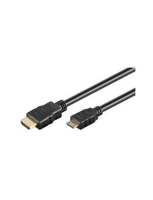 GOOBAY καλώδιο mini HDMI σε HDMI 31934 με Ethernet, 4K/30Hz, 5m, μαύρο