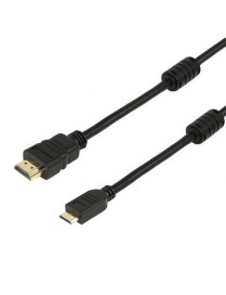 POWERTECH καλώδιο mini HDMI σε HDMI CAB-H011 με Ethernet, 1.5m, μαύρο