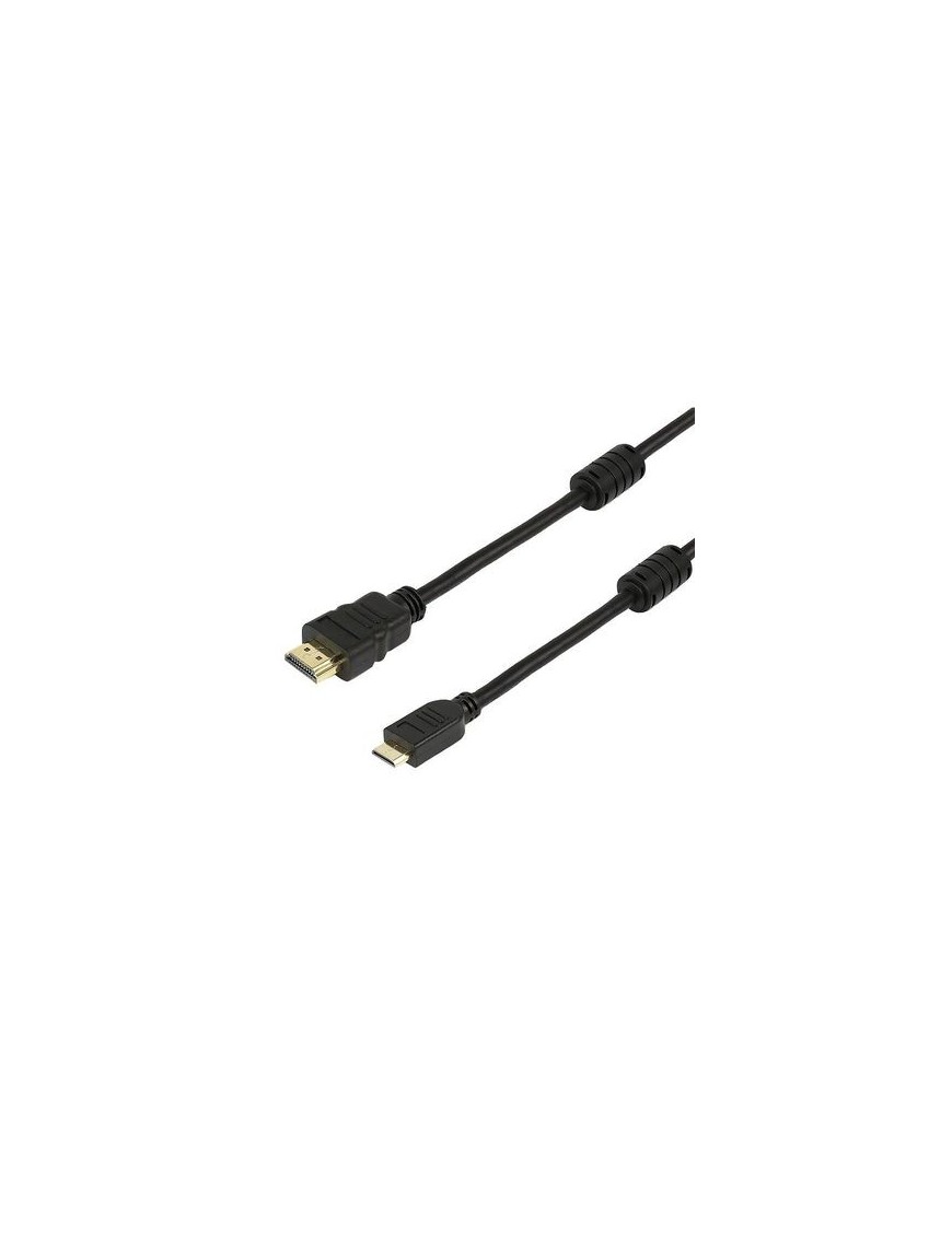 POWERTECH καλώδιο mini HDMI σε HDMI CAB-H013 με Ethernet, 5m, μαύρο