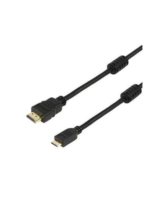 POWERTECH καλώδιο mini HDMI σε HDMI CAB-H013 με Ethernet, 5m, μαύρο