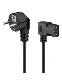 POWERTECH καλώδιο τροφοδοσίας Η/Υ & οθόνης CAB-P003, 3x0.75mm², 1.5m, μαύρο