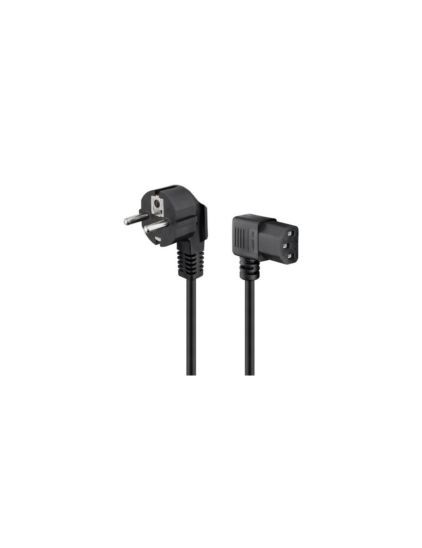 POWERTECH καλώδιο τροφοδοσίας Η/Υ & οθόνης CAB-P003, 3x0.75mm², 1.5m, μαύρο