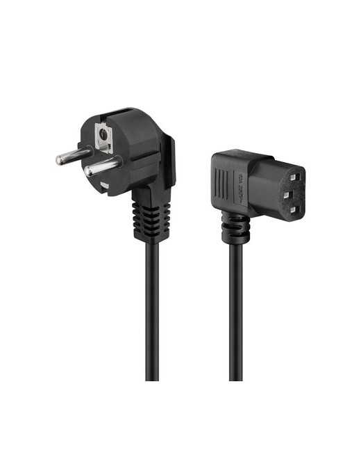 POWERTECH καλώδιο τροφοδοσίας Η/Υ & οθόνης CAB-P003, 3x0.75mm², 1.5m, μαύρο