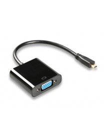 POWERTECH αντάπτορας micro HDMI σε VGA CAB-H032, 0.20m, μαύρος