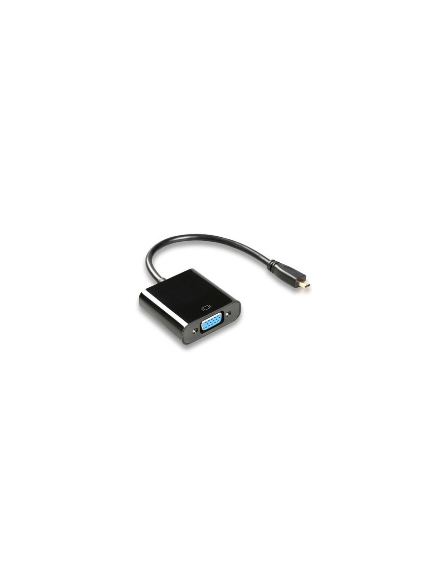 POWERTECH αντάπτορας micro HDMI σε VGA CAB-H032, 0.20m, μαύρος