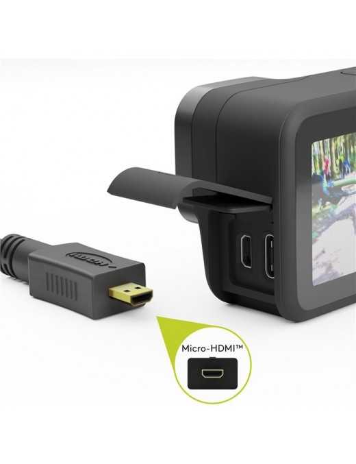 GOOBAY καλώδιο micro HDMI σε HDMI 53784 με Ethernet, 4K/60Hz, 1.5m, μαύρο