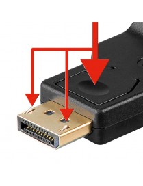 GOOBAY καλώδιο DisplayPort σε VGA 60606, 1080p, 0.15m, μαύρο