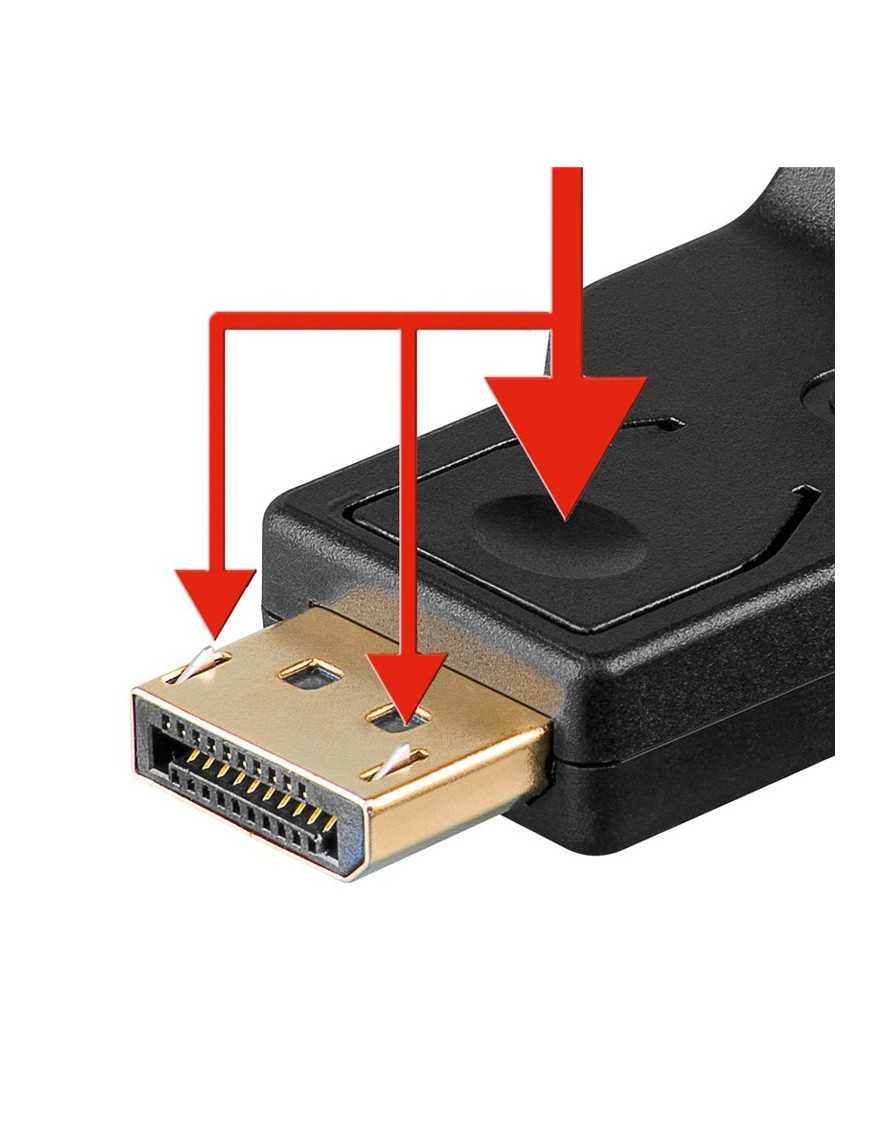 GOOBAY καλώδιο DisplayPort σε VGA 60606, 1080p, 0.15m, μαύρο