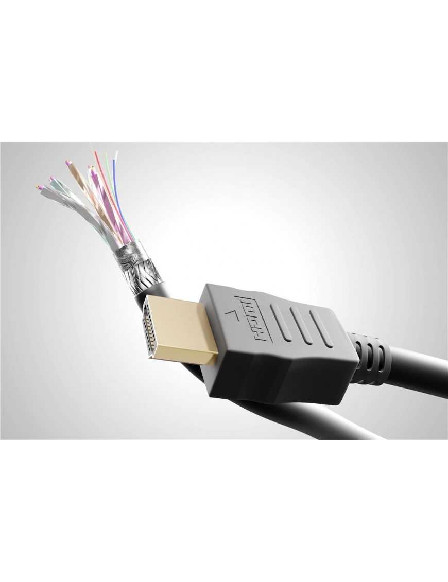 GOOBAY καλώδιο HDMI 2.0 61164, Ethernet, 4K/60Hz, 10.2Gbit/s, 15m, μαύρο