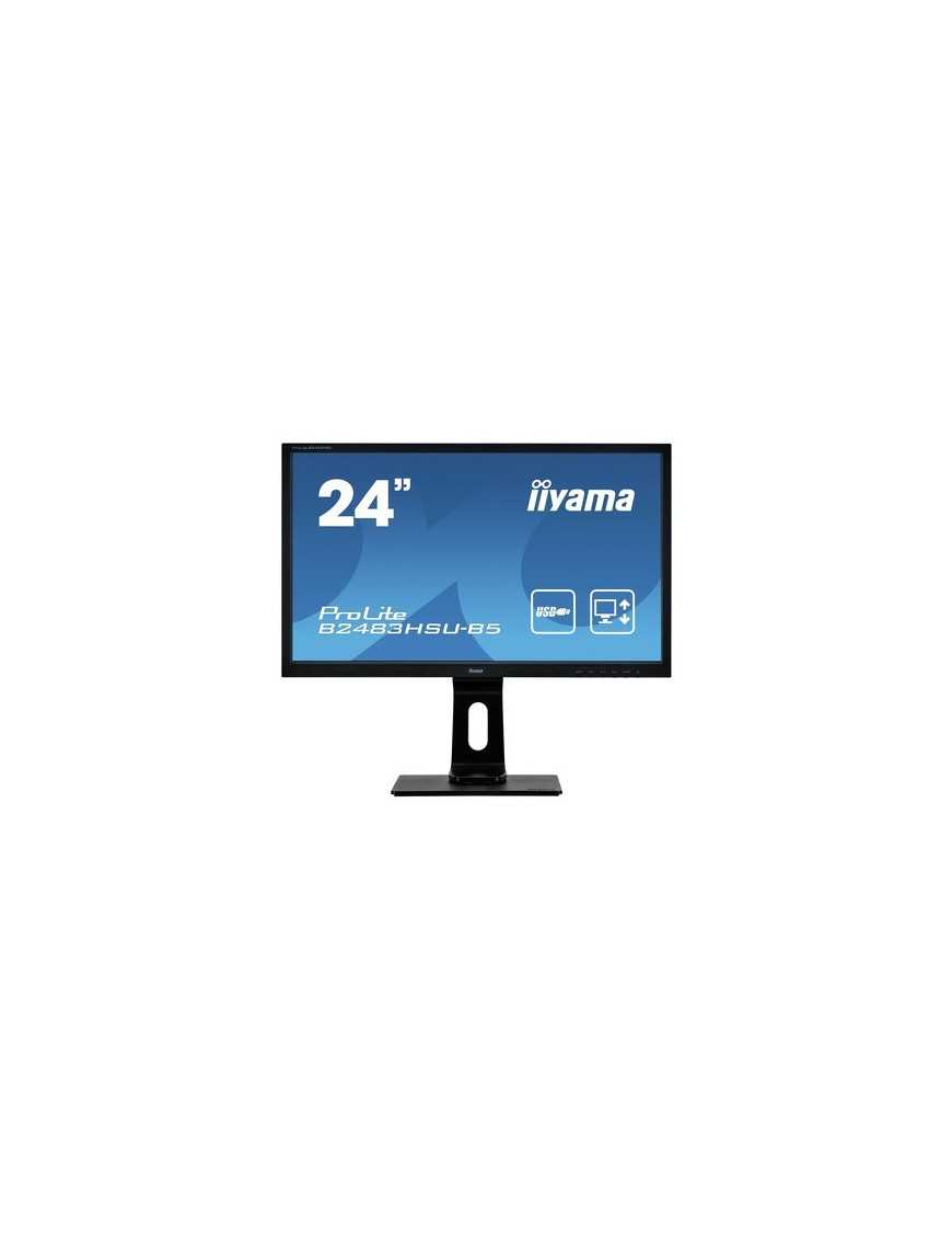 IIYAMA used Οθόνη B2483HSU LED, 24" 1920x1080, VGA/DVI/DisplayPort, Grade A