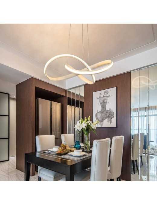 POWERTECH LED φωτιστικό οροφής HLL-0164, 50W, 4000K, Φ60cm, 1m, λευκό