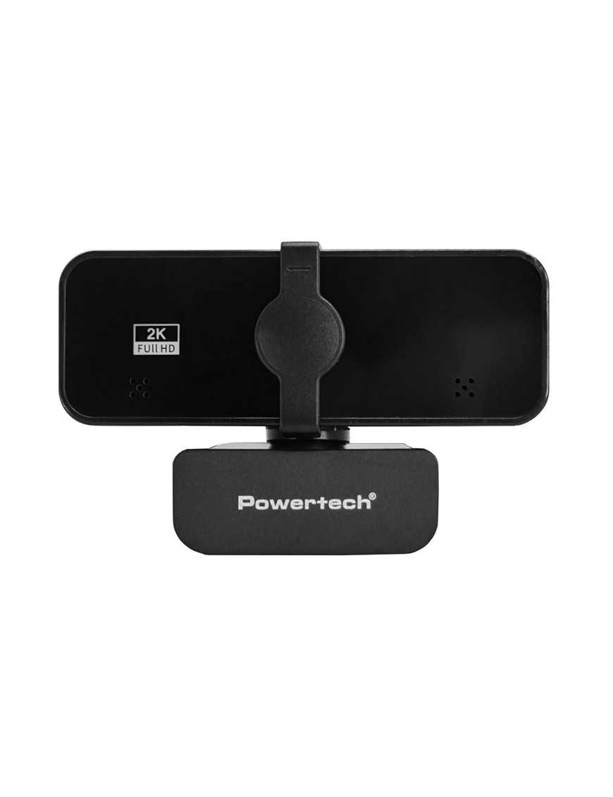 POWERTECH web camera PT-1291, 5MP, 2K Quad HD, αυτόματη εστίαση, 1.5m, μαύρη