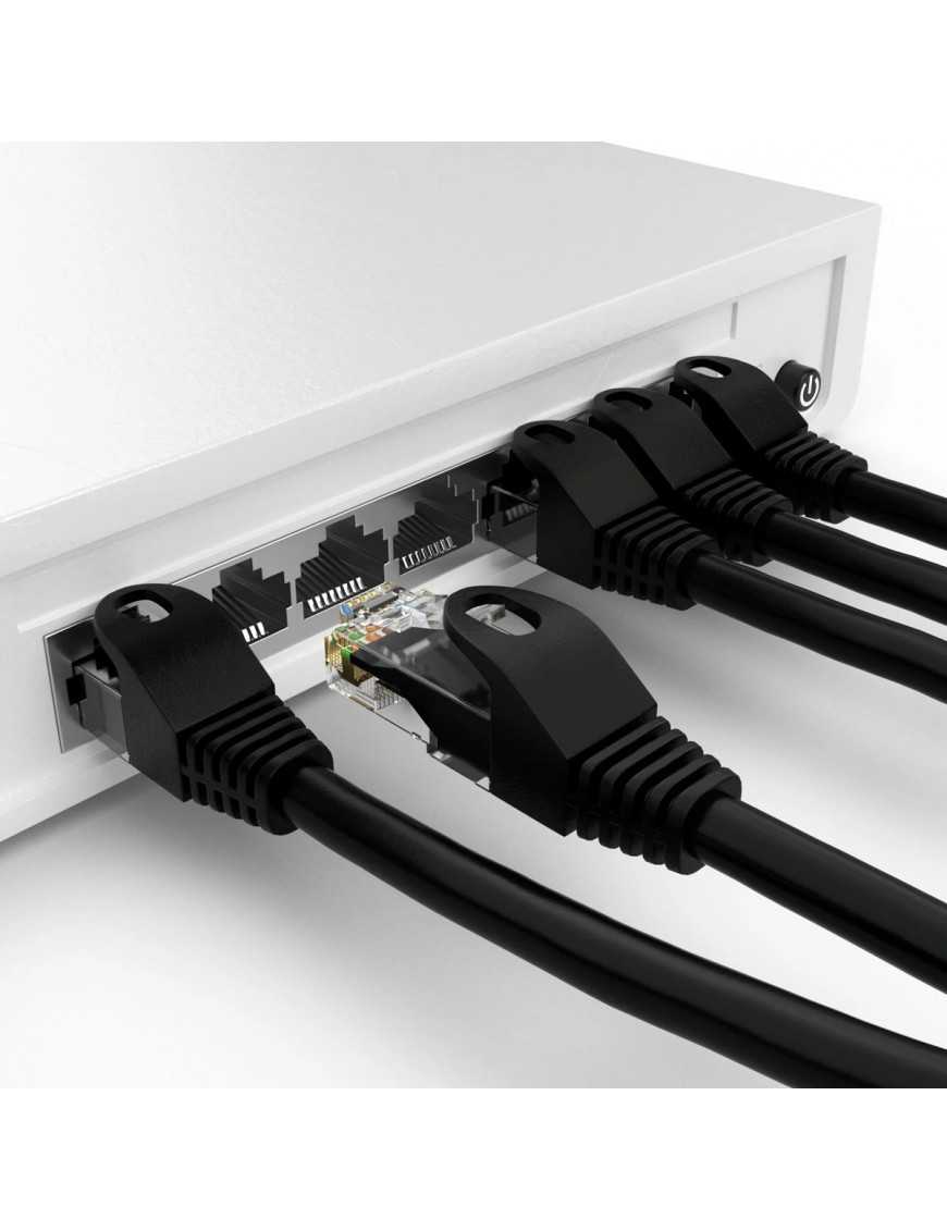 POWERTECH καλώδιο δικτύου CAB-N404, Cat 6 U/UTP, CCA, 250Hz, 2m, μαύρο