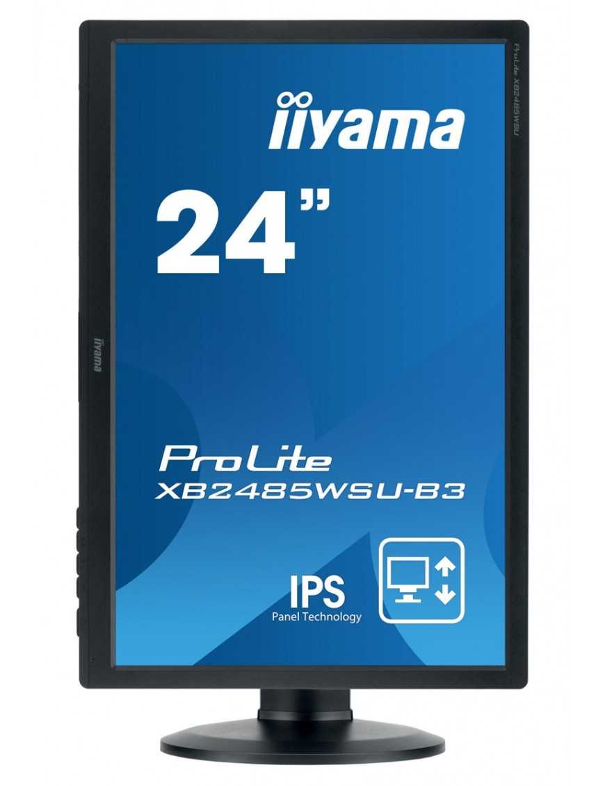 IIYAMA used οθόνη XB2485WSU LED IPS, 24.1", VGA/DVI/DisplayPort, Grade A