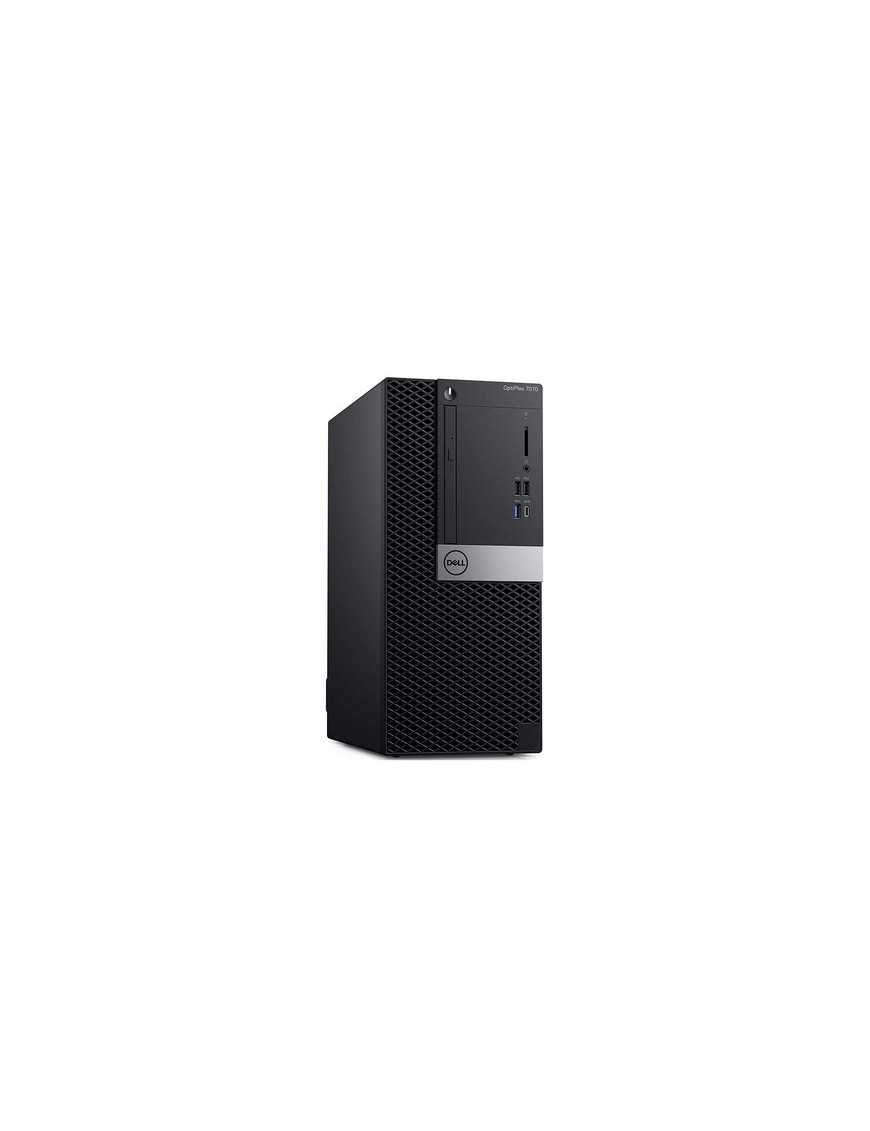 DELL PC OptiPlex 7070 MT, Factory Refurbished Grade A, i5-8500, 8GB, 500GB, DVD-RW, Windows 10 Pro