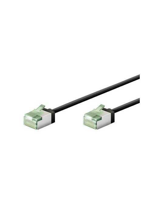 GOOBAY καλώδιο δικτύου 74352, CAT 8.1 U/FTP, slim, copper, 40Gbps, 0.50m, μαύρο