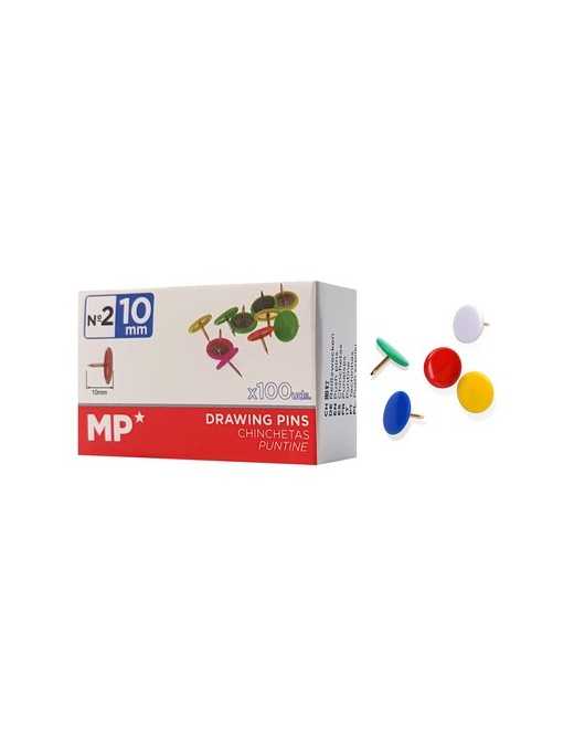 MP χρωματιστές πινέζες PA485C-S, μεταλλικές, 10mm, 100τμχ MP χρωματιστές πινέζες PA485C-S, μεταλλικές, 10mm, 100τμχ