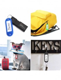 Μπρελόκ κλειδιών με ετικέτα AG739, διάφορα χρώματα, 100τμχ