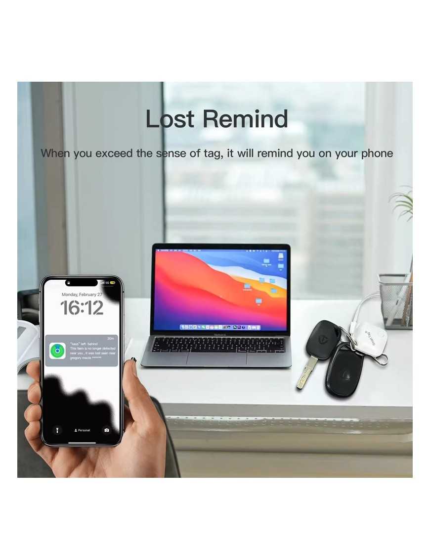 RSH smart tag RSH-ITAG03 για iOS συσκευές, Bluetooth tracker, λευκό