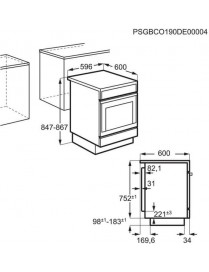 Zanussi ZCV65320XA Κουζίνα 72lt με Κεραμικές Εστίες Π59.6εκ. Inoxzc