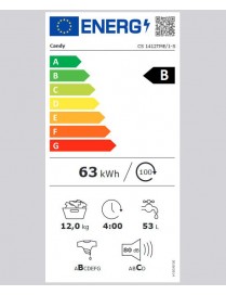 CANDY CS1412TME/1-S Πλυντήριο Ρούχων