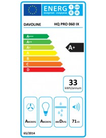 Davoline HQ Pro IX 60 Συρόμενος Απορροφητήρας 60cm Inox