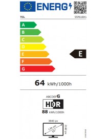 TCL Smart Τηλεόραση 55" 4K UHD LED 55P61B HDR