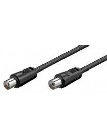 POWERTECH καλώδιο κεραίας RF αρσενικό - RF θηλυκό CAB-V006, μαύρο, 5m