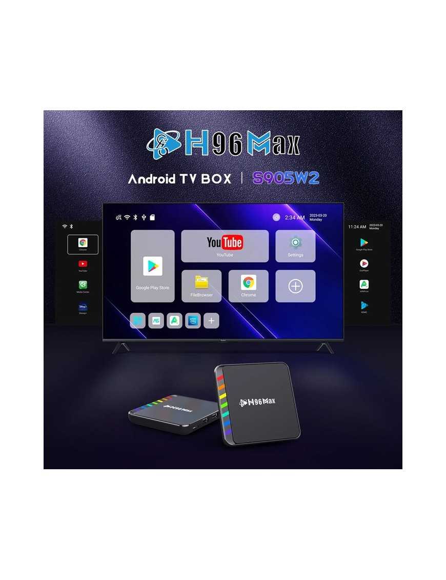 H96 MAX TV Box W2, 4K, S905W2, 4/32GB, WiFi 6, Bluetooth, Android 11