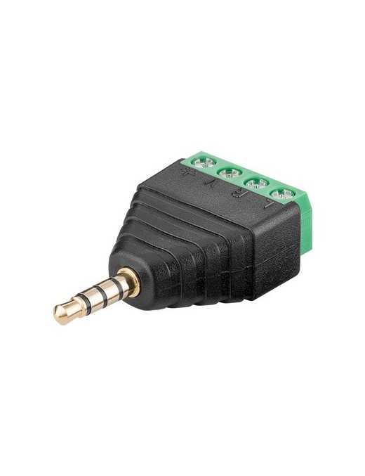 GOOBAY βύσμα 3.5mm σε Terminal Block 4-pin 59198 GOOBAY βύσμα 3.5mm σε Terminal Block 4-pin 59198