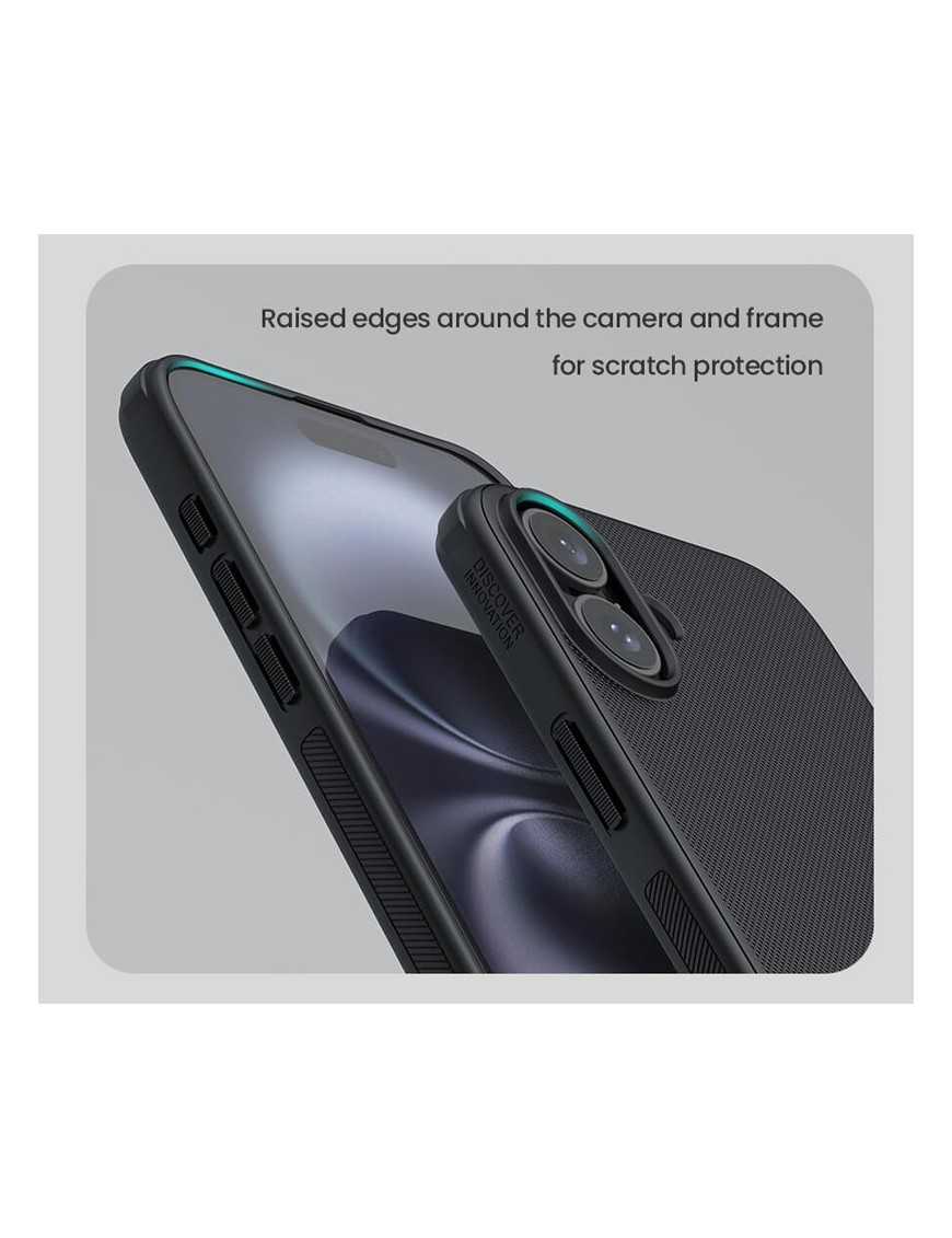 NILLKIN θήκη Super Frosted Shield Pro για iPhone 16, μαύρη