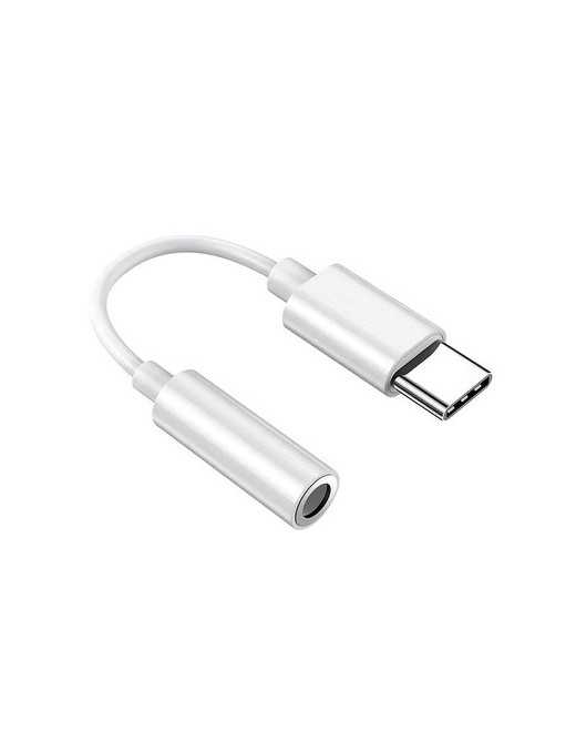 POWERTECH αντάπτορας USB-C σε 3.5mm CAB-UC088, λευκός