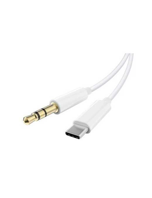 POWERTECH καλώδιο USB-C σε 3.5mm CAB-UC089, 1m, λευκό