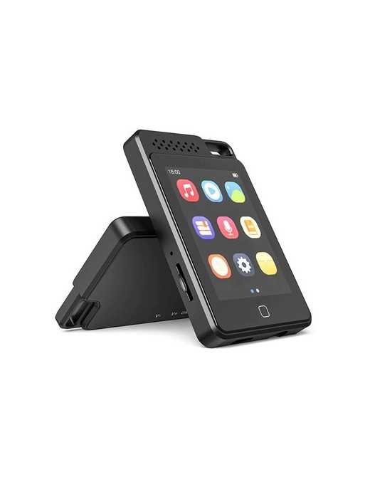 RUIZU MP3 player C1 με οθόνη αφής 2.4", 64GB, ελληνικό μενού, μαύρο