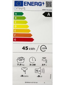 Omnys WNM-7014AIN Πλυντήριο Ρούχων 7kg με Ατμό 1400 Στροφών