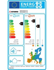 Mitsubishi Heavy Professional Series SRK/SRC25ZSP-W1 Κλιματιστικό Inverter 9000 BTU