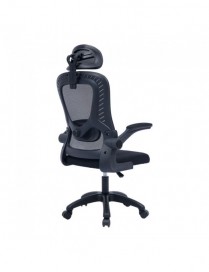 Καρέκλα γραφείου διευθυντή Delilah pakoworld mesh μαύρο