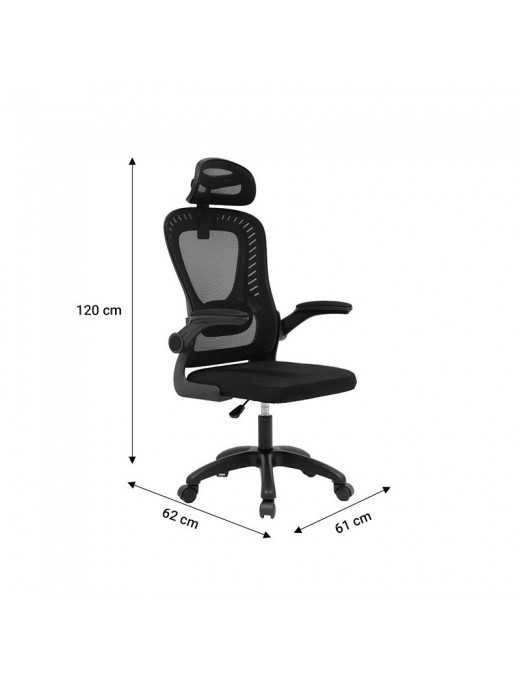 Καρέκλα γραφείου διευθυντή Delilah pakoworld mesh μαύρο Καρέκλα γραφείου διευθυντή Delilah pakoworld mesh μαύρο