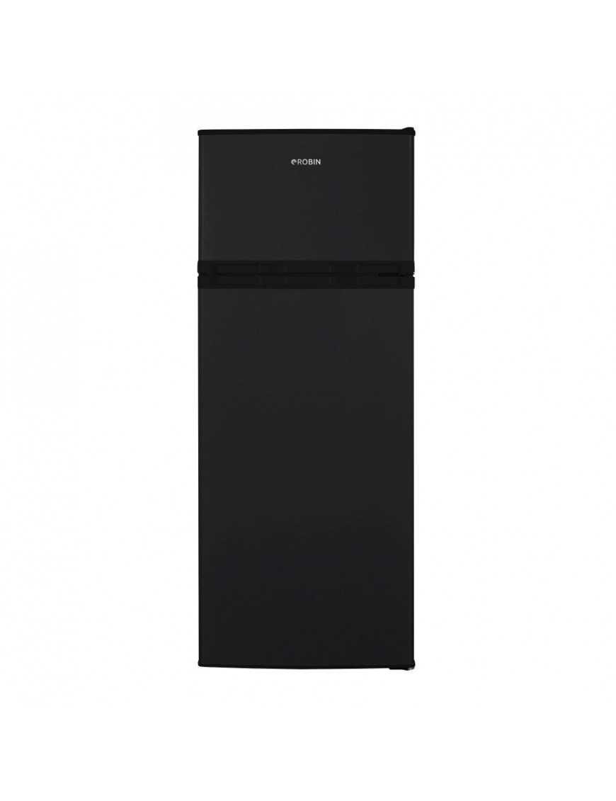 Robin CRT-2260BL Ψυγείο Δίπορτο 206lt Υ143xΠ54.5xΒ55.5εκ. Μαύρο