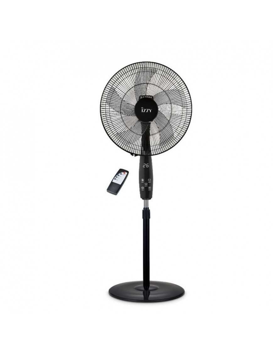 Izzy IZ-9048 Ανεμιστήρας Δαπέδου 70W Διαμέτρου 46cm με Τηλεχειριστήριο